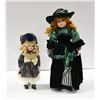 Image 1 : PAIR OF CERAMIC DOLLS - 18" TALL & 13" TALL