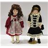 Image 1 : PAIR OF CERAMIC DOLLS - 16" TALL