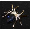 Image 2 : RHINESTONE & LARGE GEM SPIDER BROOCH