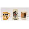 Image 1 : 3 BEER STEINS, VIENNA AUSTRIA, SLEEMAN PIRATE SCEN