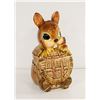 VINTAGE CERAMIC BUNNY COOKIE JAR - 8 IN.