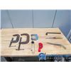Image 1 : (3) C-Clamps, Drywall Saw, Pipecutter (1/8th - 1 & 1/4 Inch) & Striker