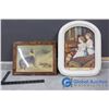 Image 1 : Framed Print of Princesses Elizabeth & Margaret; Framed Vintage Print of a Sheep Dog