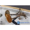 Image 8 : Pail of Buggy Steps, Cast Iron Stove Parts, Pulley, & Assorted