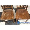 Image 2 : **(2) Vintage Wooden Chairs