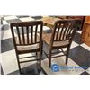 Image 3 : **(2) Vintage Wooden Chairs