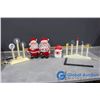 Image 1 : Vintage Light Up Candle Sticks; Santas & Light Up Santa