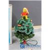 Image 5 : Mini Lit Tree w/Winnie the Pooh & 1982 Christmas Tree Plate