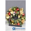 Image 2 : Red & Gold Decorated Christmas Wreath