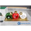 Image 5 : Elements Set of (3) Christmas Ball Tea Light Holders