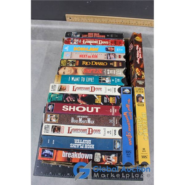 (17) Assorted VHS Movies