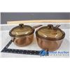 Image 1 : (2) Vision Corning France Glass Pots w/Lids