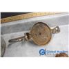 Image 10 : Vintage Shortening Pail w/Cast Iron Wall Fixtures & Decor Items