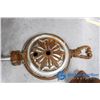 Image 9 : Vintage Shortening Pail w/Cast Iron Wall Fixtures & Decor Items
