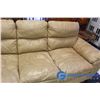 Image 4 : Beige Leather Sofa