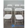 Image 2 : **(8) Plastic Folding Chairs