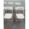 Image 3 : **(8) Plastic Folding Chairs
