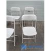 Image 3 : **(6) Plastic Folding Chairs