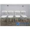 Image 1 : **(4) Plastic Folding Chairs