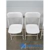 Image 2 : **(4) Plastic Folding Chairs