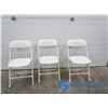 Image 1 : **(3) Plastic Folding Chairs