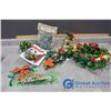 Image 1 : Plastic Holly & Mistletoe Decor