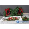 (2) Wreaths; Wall Decor; Mini Wreath