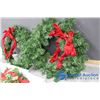 Image 4 : (2) Wreaths; Wall Decor; Mini Wreath