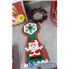 Image 8 : Hamper of Christmas Lights; Plates & Tree Ornaments