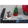 Image 3 : Ceramic Santa Sleigh & Various Decorations
