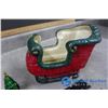 Image 8 : Ceramic Santa Sleigh & Various Decorations