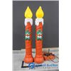 **(2) Outdoor Candle Stick Light Decorations