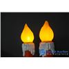Image 2 : **(2) Outdoor Candle Stick Light Decorations