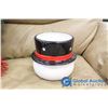 Image 4 : BID FOR DANIELLE: Large Christmas Wreath w/Snowman Cookie Jar (No Lid) & Santa Matches