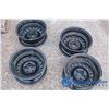 Image 3 : **(4) Steel Rims - 15"x6 .0