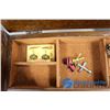Image 13 : Small Wooden Jewelry Box w/Assorted Costume Jewelry