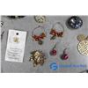 Image 4 : Small Wooden Jewelry Box w/Assorted Costume Jewelry