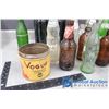 Image 2 : Assorted Bottles & Vogue Tobacco Tin