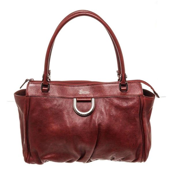 Gucci Beige Leather D Ring Shoulder Bag