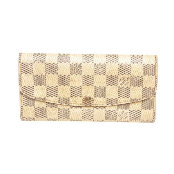 Louis Vuitton Beige Damier Canvas Emily Bifold Wallet