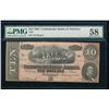 Image 1 : 1864 $10 T-68 Confederate PMG 58