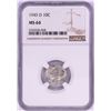 Image 1 : 1945-D Mercury Dime Coin NGC MS64