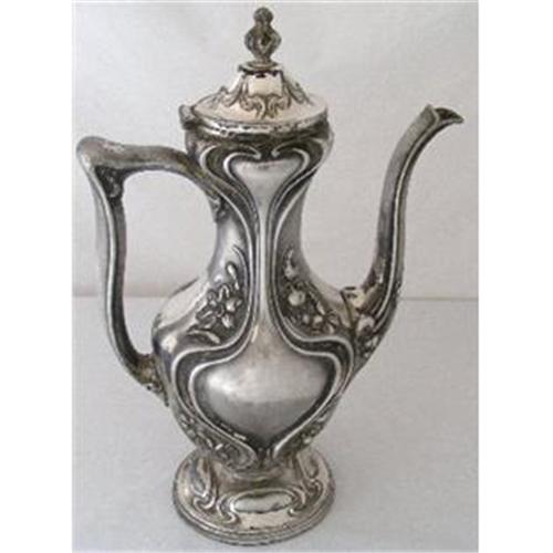 ArtNouveau Coffee pot Wallace Bros. Silver Co 2215514