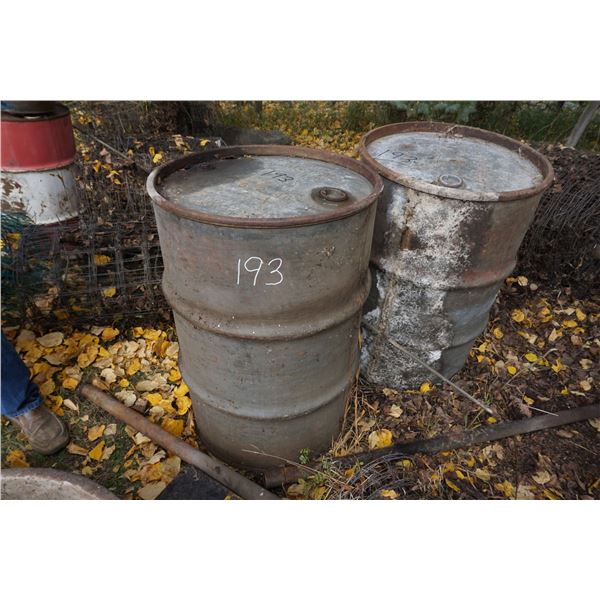 2 - 45gal drums