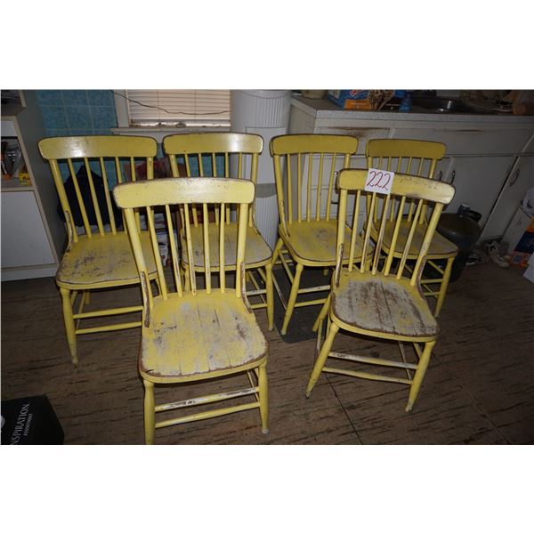 6 Yellow Chairs