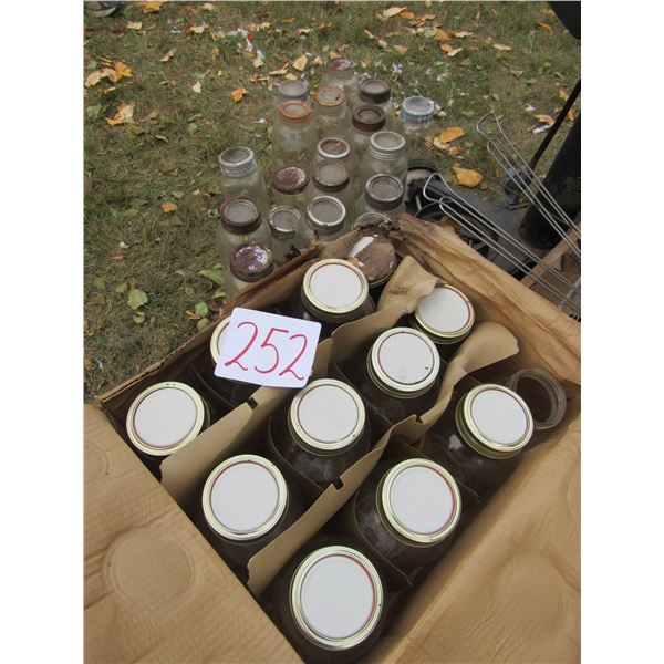 2 qt sealers and Misc Jars
