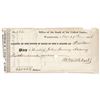 Image 1 : John Quincy Adams Endorsed Check as President