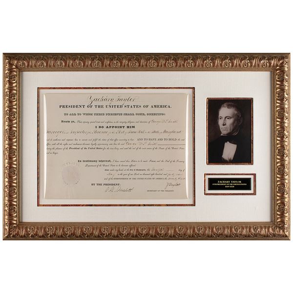 Zachary Taylor Document Signed as President