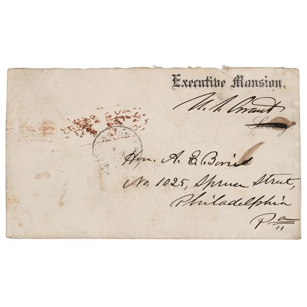 U. S. Grant Signed Free Frank as President