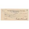 Image 1 : Franklin D. Roosevelt Signed Check